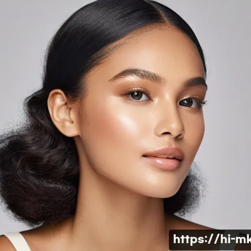 하이라이터와 컨투어링의 차이 - **Prompt for Natural Dewy Glow with Highlighter:**
"A portrait of a beautiful woman, 20s-30s, wi...
